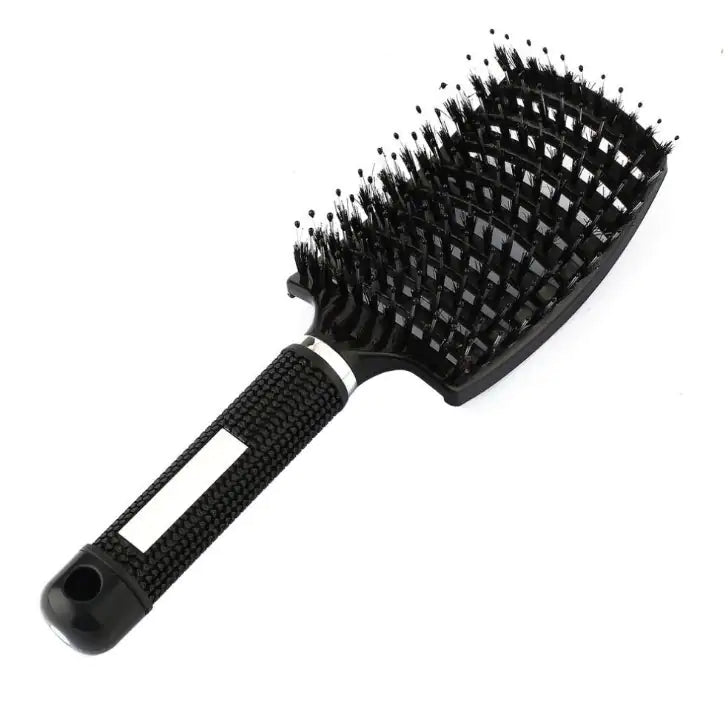 Detangler Hair Brush for Women — Anti-Tangle Nylon Bristle Comb