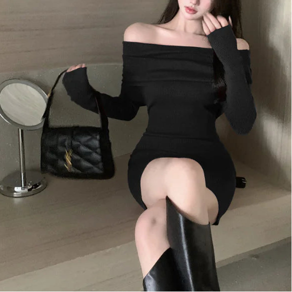 After Dark Off Shoulder Dress