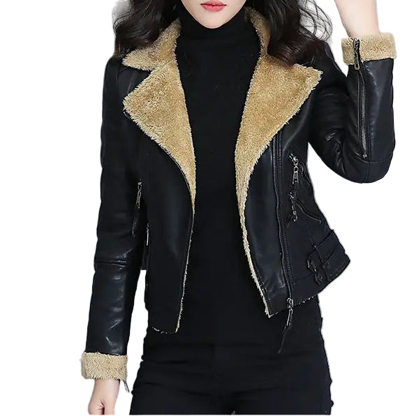 Cozy Retro Leather Jacket