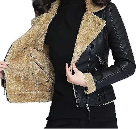 Cozy Retro Leather Jacket