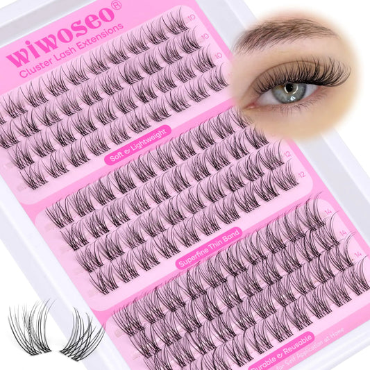 Invisible Band Lash Clusters – Wispy Natural Look (10–14mm)