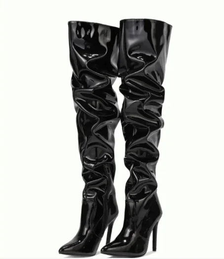 Sleek Zip Stiletto Boots