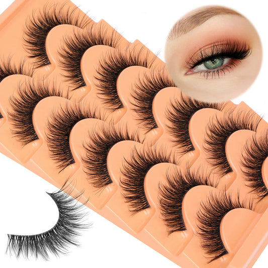 Cat Style Eyelashes – Clear Band Strip Lashes Multipack