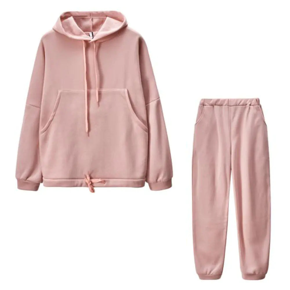 Daily Pink Hoodie Set