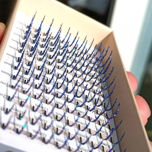 Blue Glitter Lash Extensions – Mixed Lengths 11-16mm