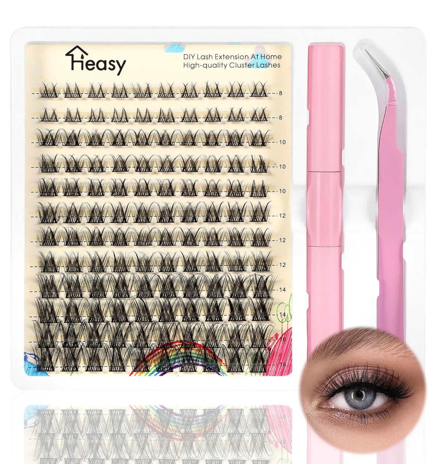 C-Curl Wispy Cluster Kit – 144 pcs (8–16mm)